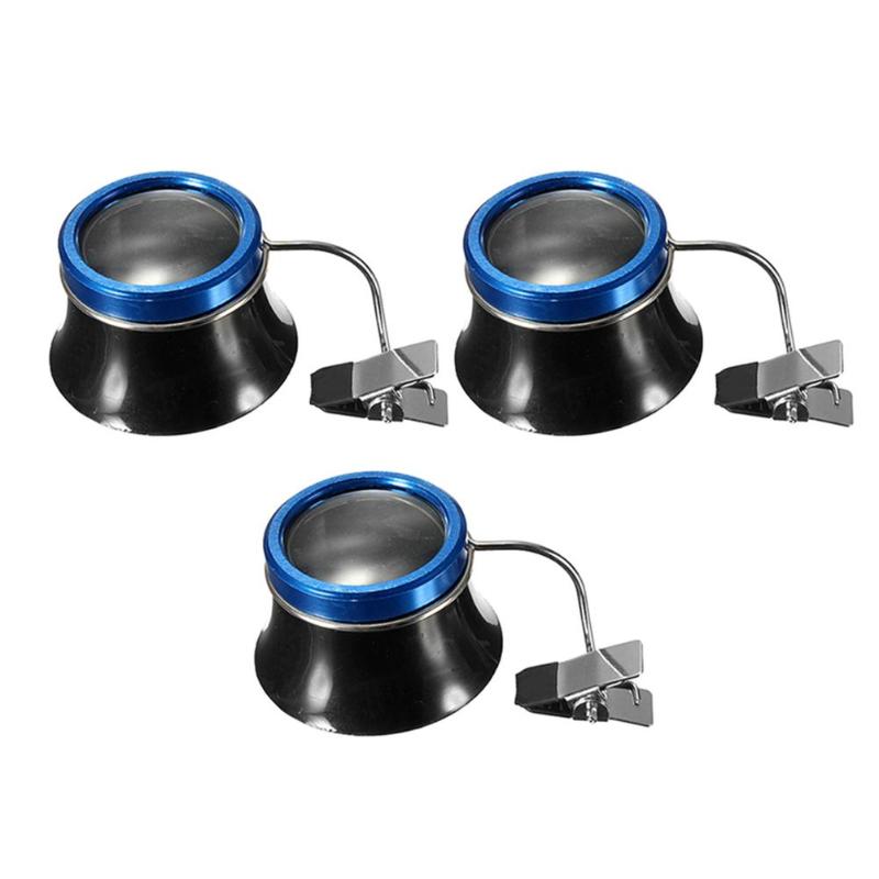 5X/10X/20X Clip-On Lenzenvloeistof Vergrootglas Loepen Vergrootglas Horlogemakers Juweliers Tool Horloge Reparatie Tool