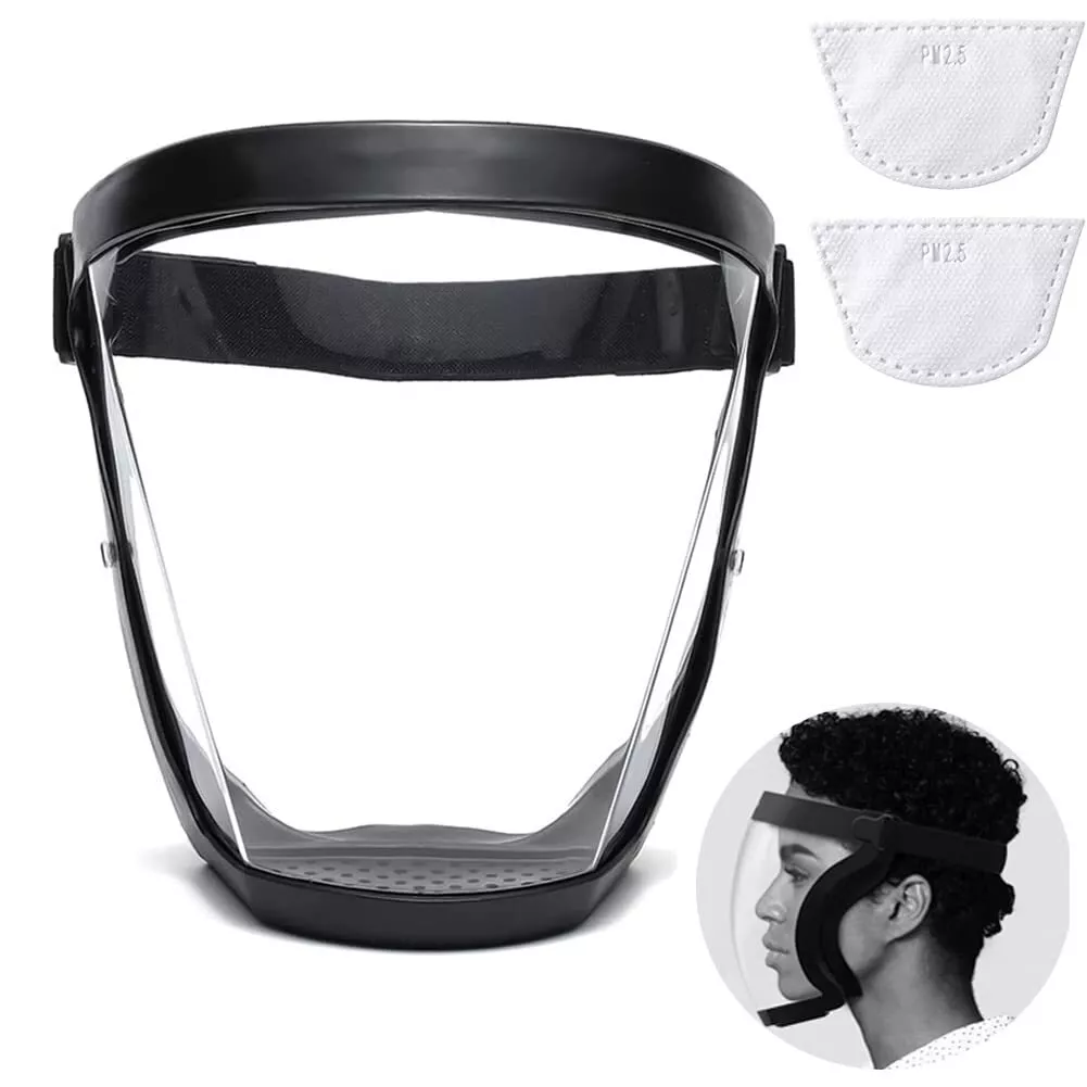 Helmask med superskydd, imfri säkerhet, transparent skydd, unisex