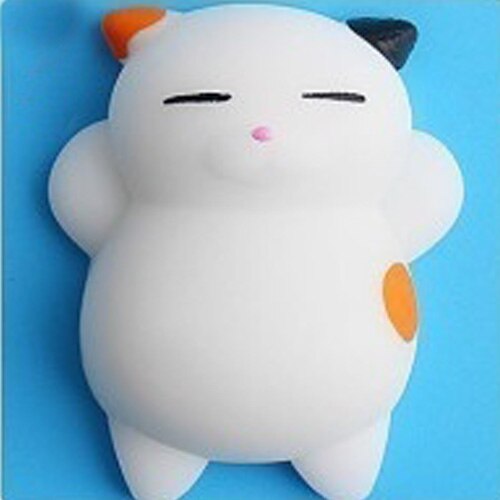 Mini Change Color Squishy Cute Cat Antistress Ball Squeeze Mochi Rising Abreact Soft Sticky Stress Relief Funny Toy: Colorful Cat