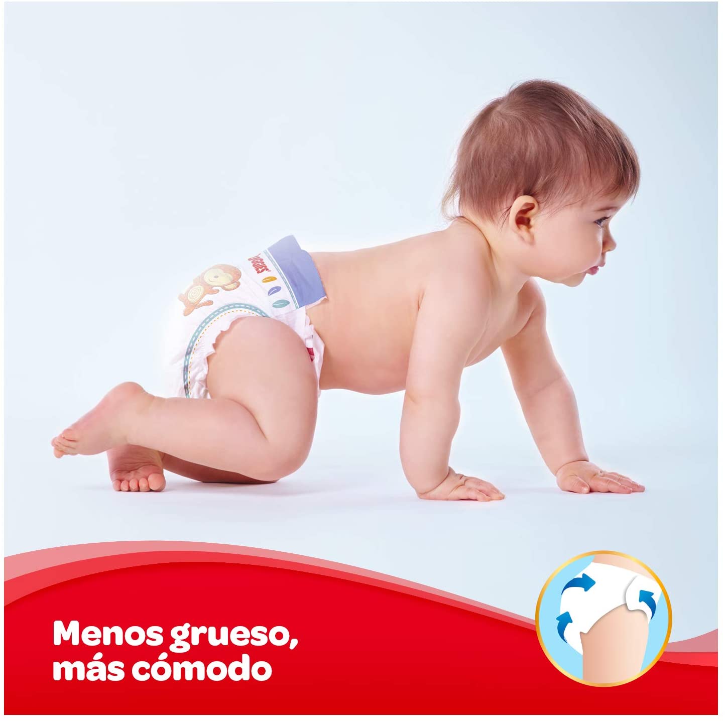 Huggies Pañales UC Talla 3 (168 unidades), Talla 4 (150 unidades), Talla 5 (126 unidades), Talla 6(102 unidades)