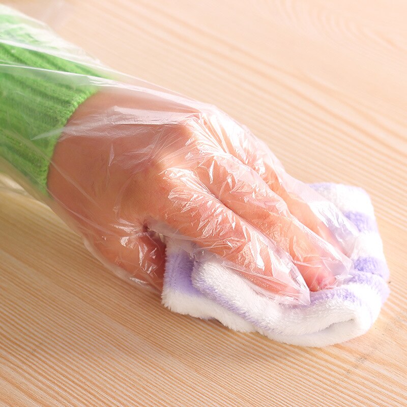 100pcs Food Plastic Gloves Disposable Gloves for Restaurant Kitchen BBQ Eco-friendly Food Gloves Fruit Vegetable Gloves