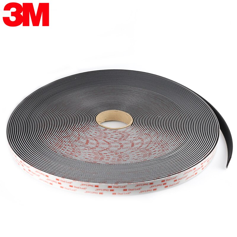 3M 5Meters Dual Lock SJ3551 Black Mushroom Adhesive Fastener Tape Velcros Adhesivo Type 400/25.4mm Width