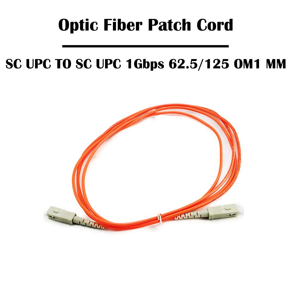 30 Pieces/lot 3.0 Meter SC TO SC Fiber Patch Cord UPC/APC SM 9/125 Single Mode MM Multi Mode Simplex 3.0mm FTTH Jumper Cable: OM1 MM