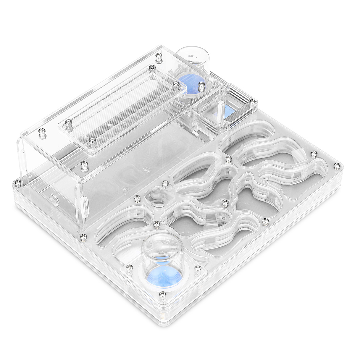 DIY Acryl Flat Ant Farm Large Ant Nest with Feeding Area Water Feeder Ant House Pet Anthill Workshop Multiple Colour