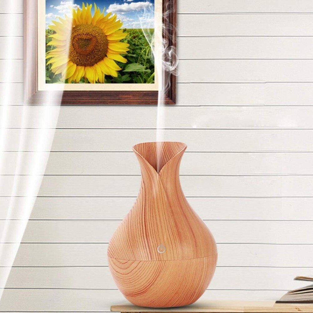 Diffuseur d'arômes ultrasonique usb, humidificateur à brume fraîche, purificateur d'air pour bureau et maison avec veilleuse led à 7 couleurs changeantes