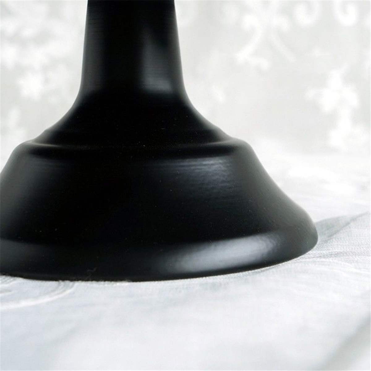 Round Cake Stand Pedestal Black Dessert Holder Exquisite Metal Iron Cake Rack Base Wedding Party Birthday Cupcake Holder 10 Inch