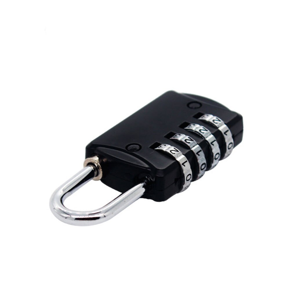 Resettable 4 Digit Combination Mini Lock Travel Luggage Suitcase Bag Weatherproof Protection Padlock Outdoor Safely Code Lock