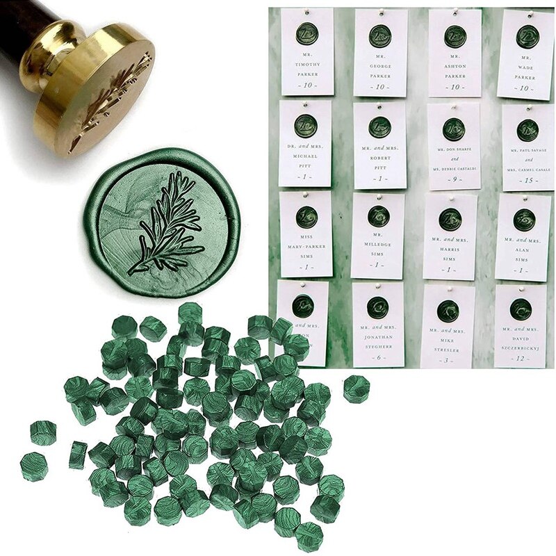 Zegellak Kralen, 200 Stuks Wax Seal Kralen, wax Seal Kit Groene Lakzegel Voor Wax Stempel Afdichting En Brief