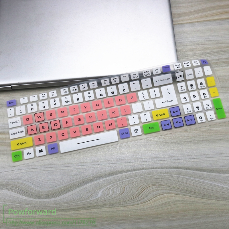 Do projektora Acer Nitro 5 17 AN517-52 AN517-41 AN517-51 17.3 cal silikonowa klawiatura do laptopa pokrywa skóry: candypink
