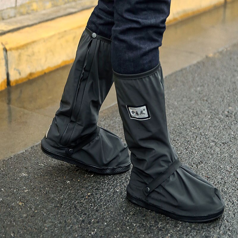Fundas impermeables reutilizables para calzado, cubiertas gruesas para motocicleta, ciclismo, Botas de lluvia, 2022