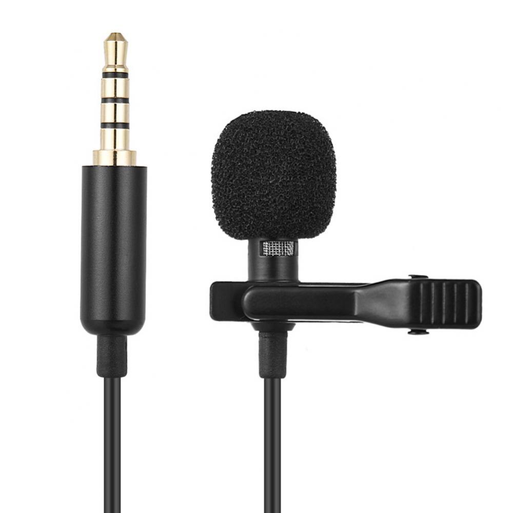 Mini micrófono de Clip de solapa con micrófono de 3,5mm, accesorio de Audio, condensador para auriculares