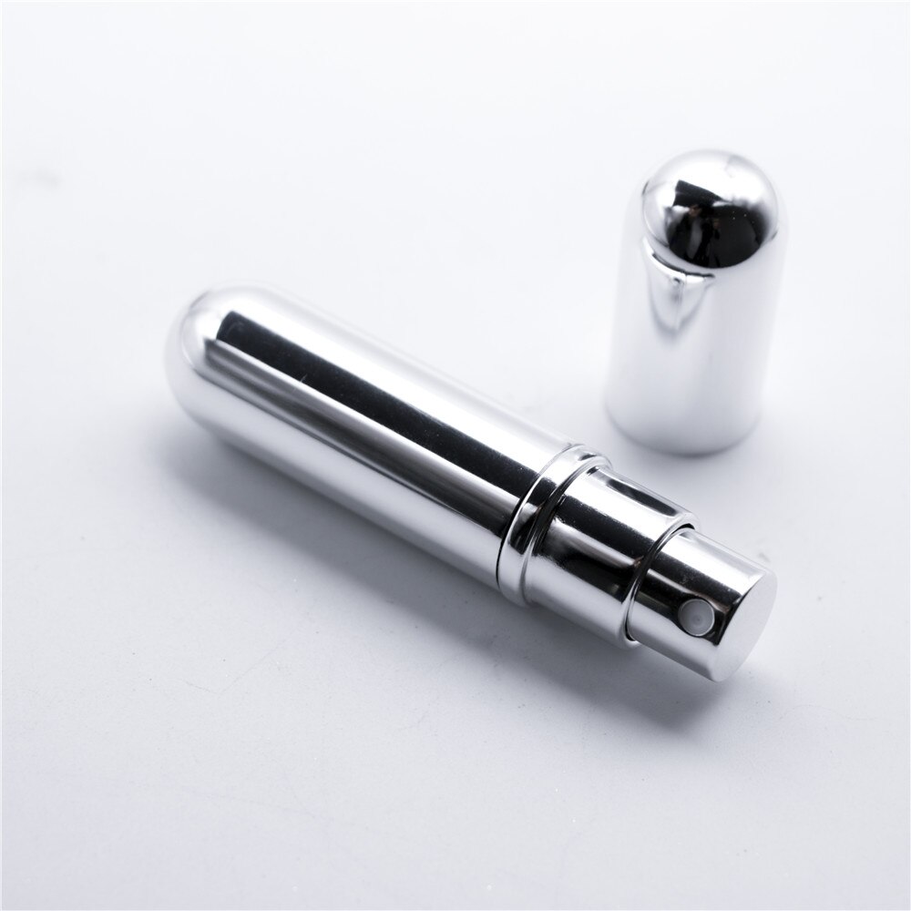 5ml Navulbare Draagbare Reiziger Aluminium Spray Verstuiver Lege Parfum Fles voor Reizen: WHITE