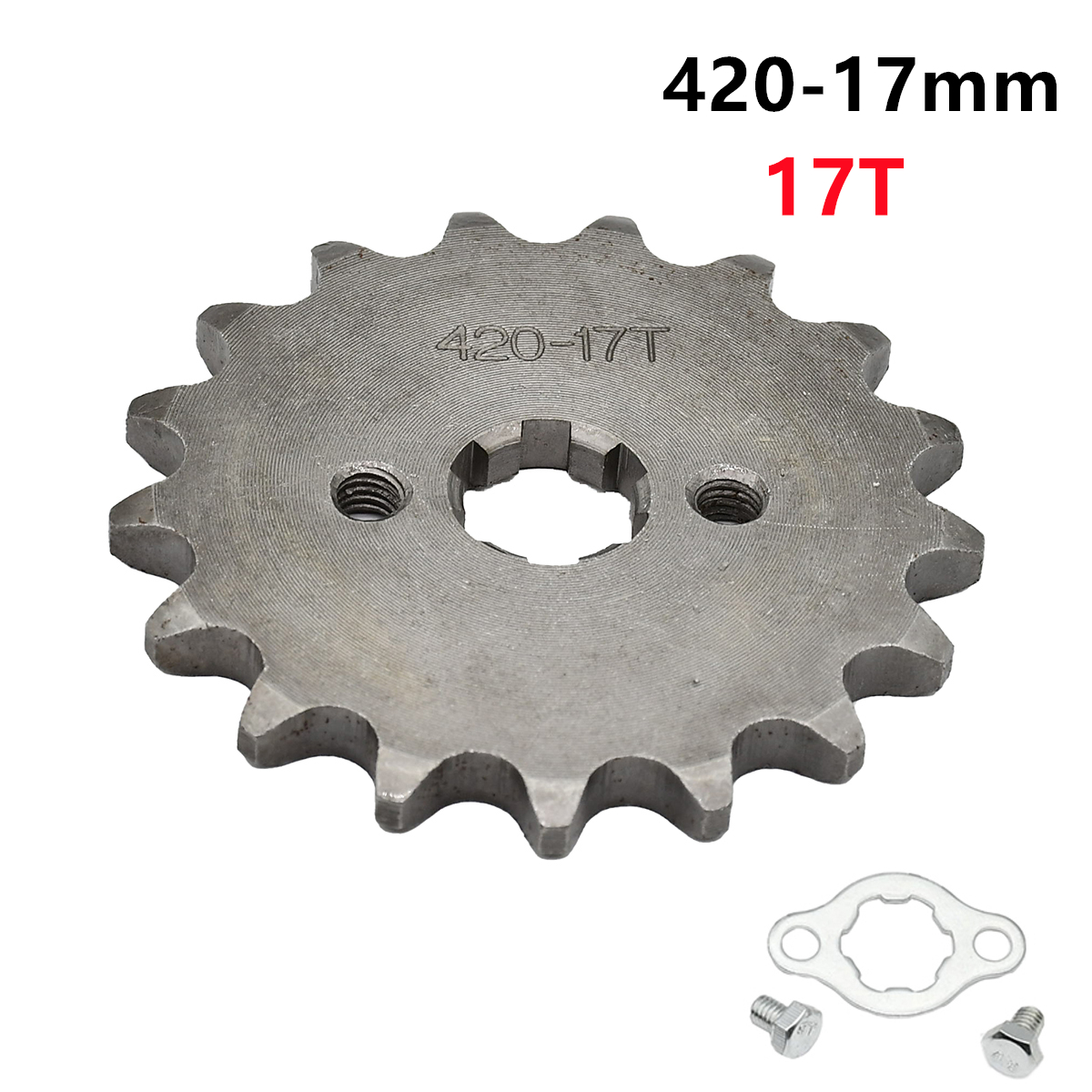 420H Chain 420 17mm 10 -19 Teeth Front Engine Sprockets For Taotao Kayo BSE Xmotos Apollo SSR Monkey Dax 110 125cc Dirt Pit Bike: Orange