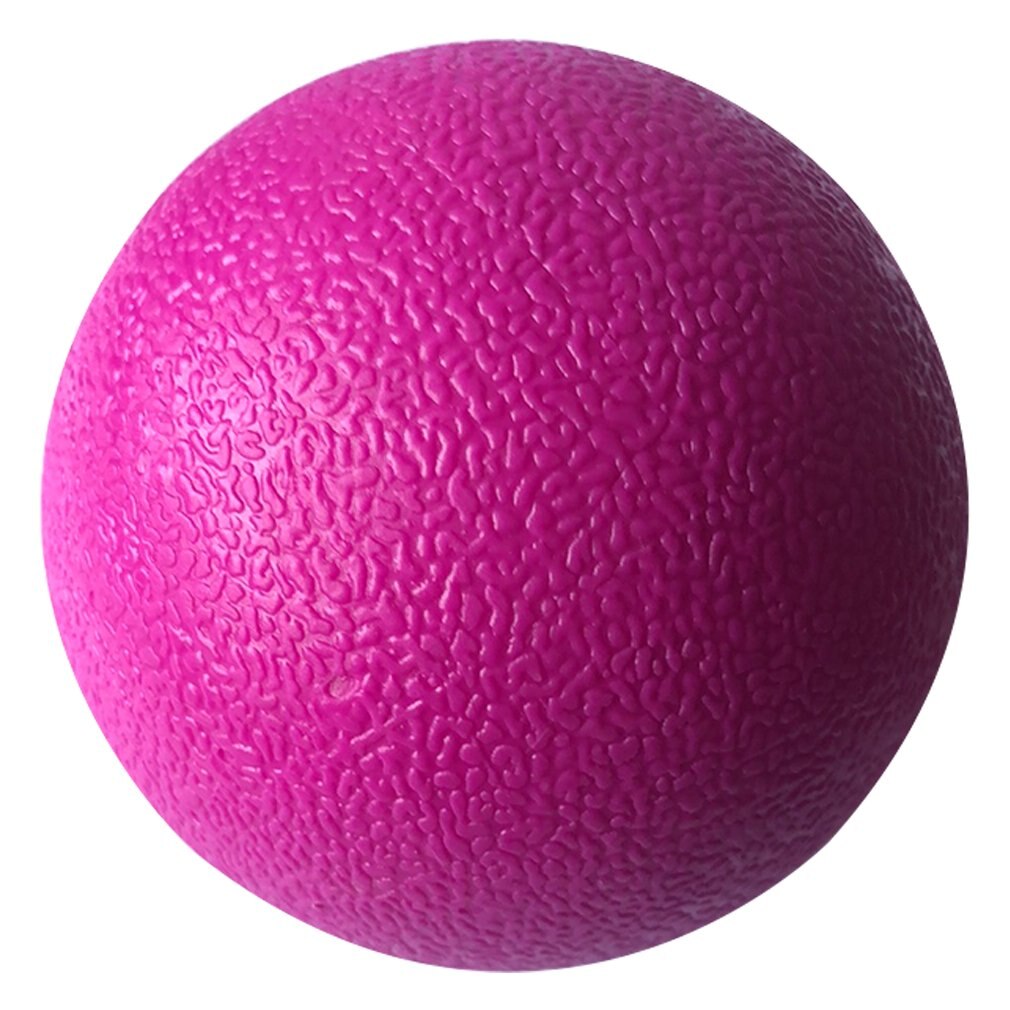 Bola de Fascia de TPE, Bola de Lacrosse para relajación muscular, ejercicio deportivo, Fitness, Yoga, cacahuete, Bola de masaje, Punto disparador, alivio del dolor de estrés: Rojo