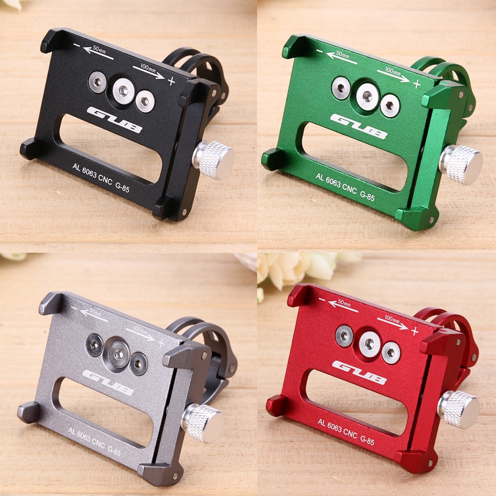 4 cores de bicicleta titular gub g85/G-85 alumínio mtb metal anti slide lidar com telefone montagem guiador extensor