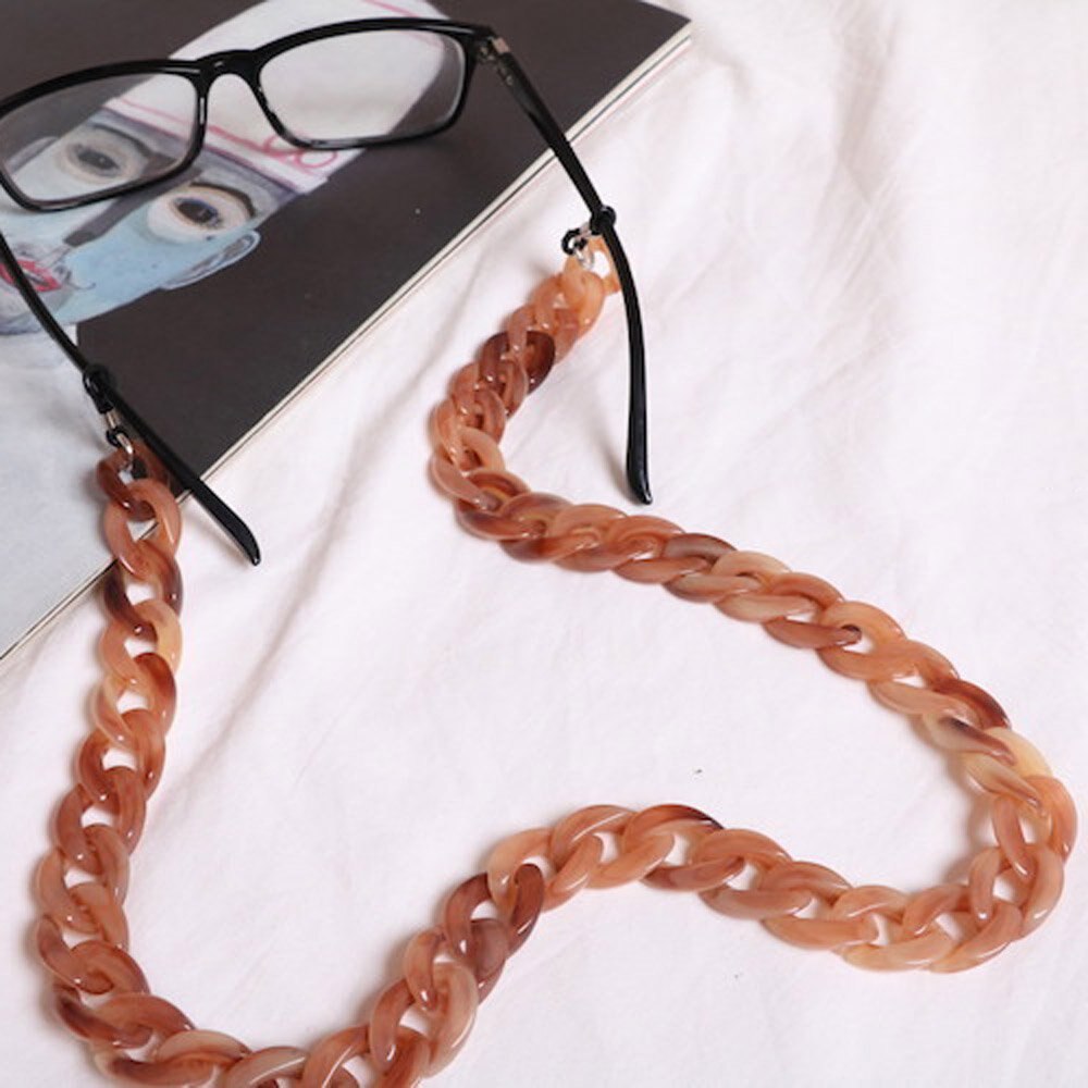 Baided Leathe Glasses Chain Holdes Anti-slip Sunglasses