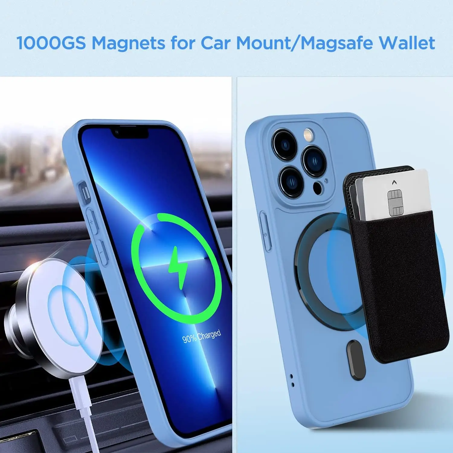 Magnetyczna ładowarka bezprzewodowa Uniwersalne metalowe pierścienie Magnetyczny pierścień Adapter tylnej pokrywy dla naklejek Magsafe dla iPhone'a Samsunga