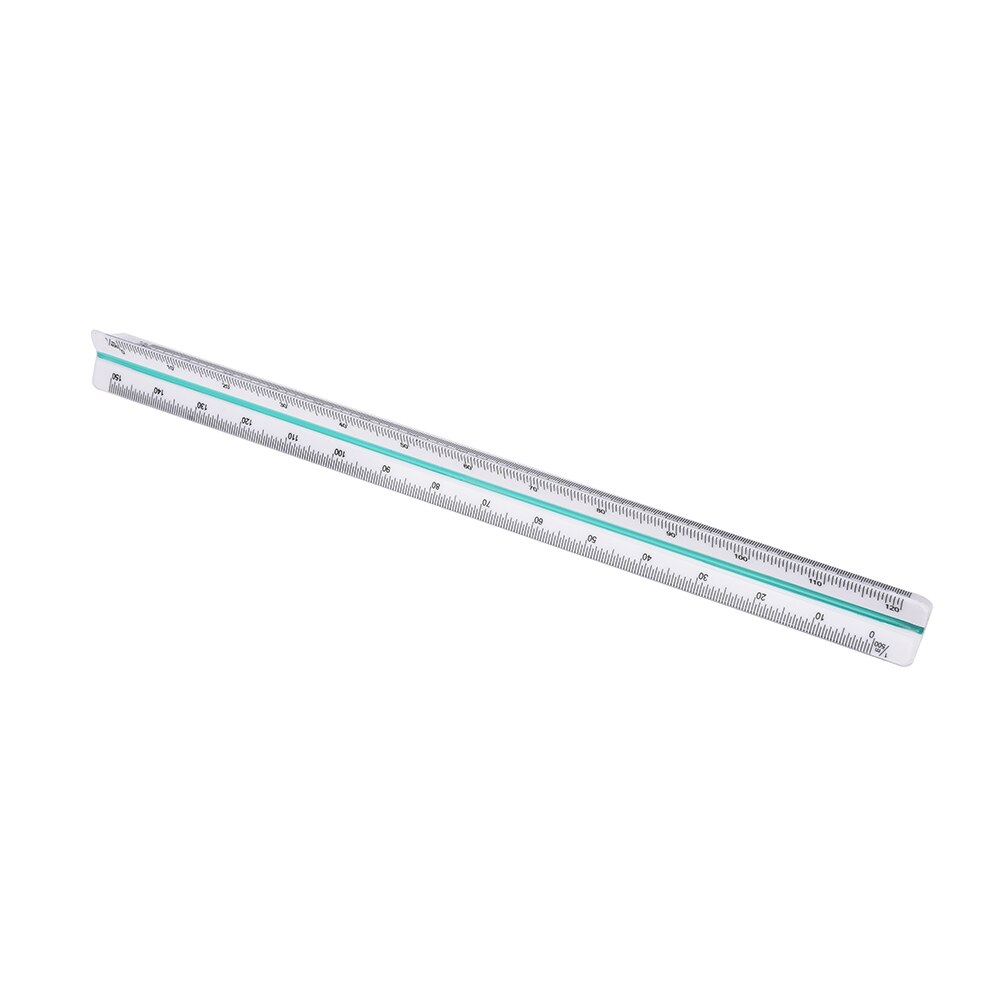 300mm 1:100~1:500Triangular Metric Scale Ruler For Engineer12.6'' Multicolor
