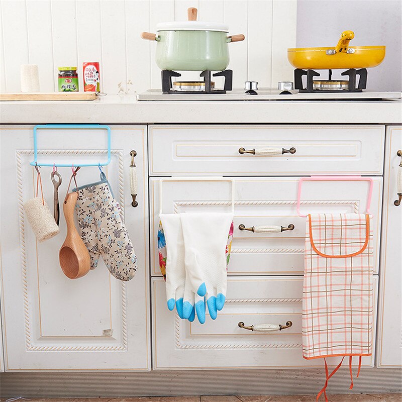 Handdoek Rekken Voor Bad Plastic Handdoekenrek Opknoping Houder Organizer Keuken Accessoires Badkamer Kast Kast Hanger