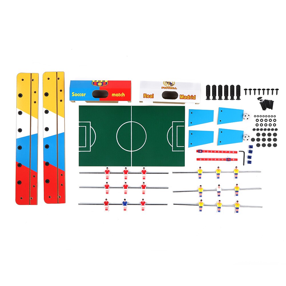 Mini bordfodbold bærbar bordfodbold fodbold spil sæt træ børn fodbold bord familie fest forældre-barn spil