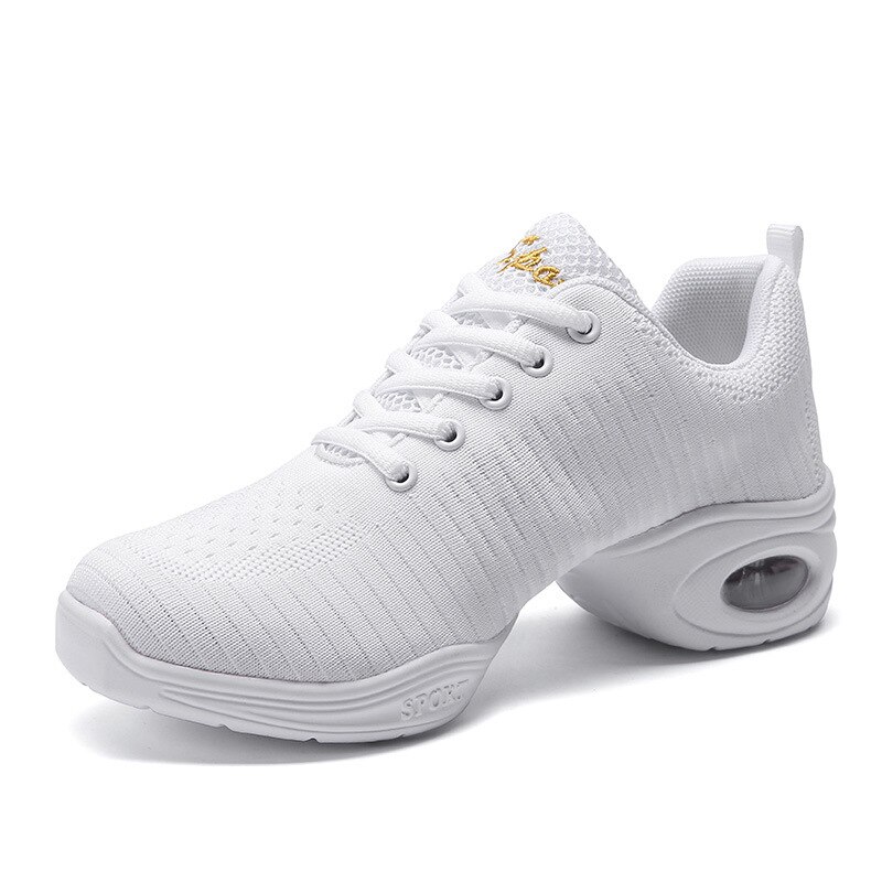 Buty do tańca kobieta panie nowoczesna miękka podeszwa Jazz Sneakers Mesh oddychająca lekka kobieta taniec Fitness buty sportowe