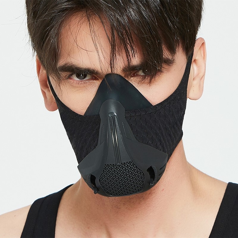 training sport mask 4.0 style black High Altitude training Conditioning 25 resistance levels adjusted