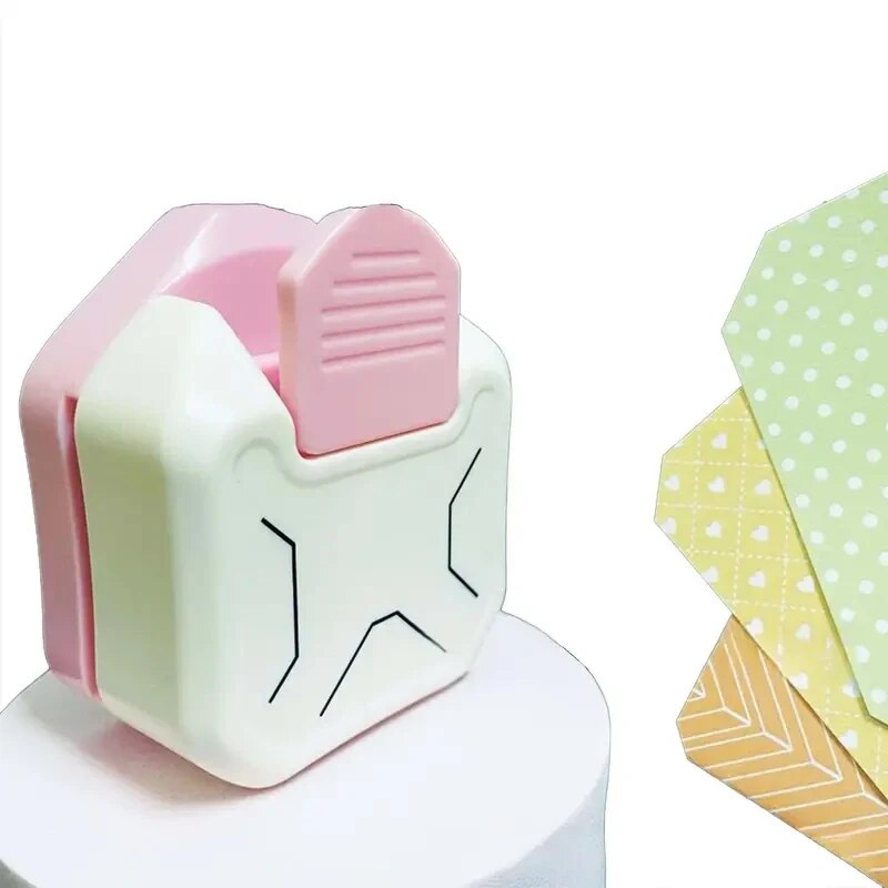 Tre-i-ett hjørnerundingsmaskiner hjørnepreger hjørnekutter, gjør-det-selv fotokort visittkortkutter rundkutter papirkutter: Lysegrønn