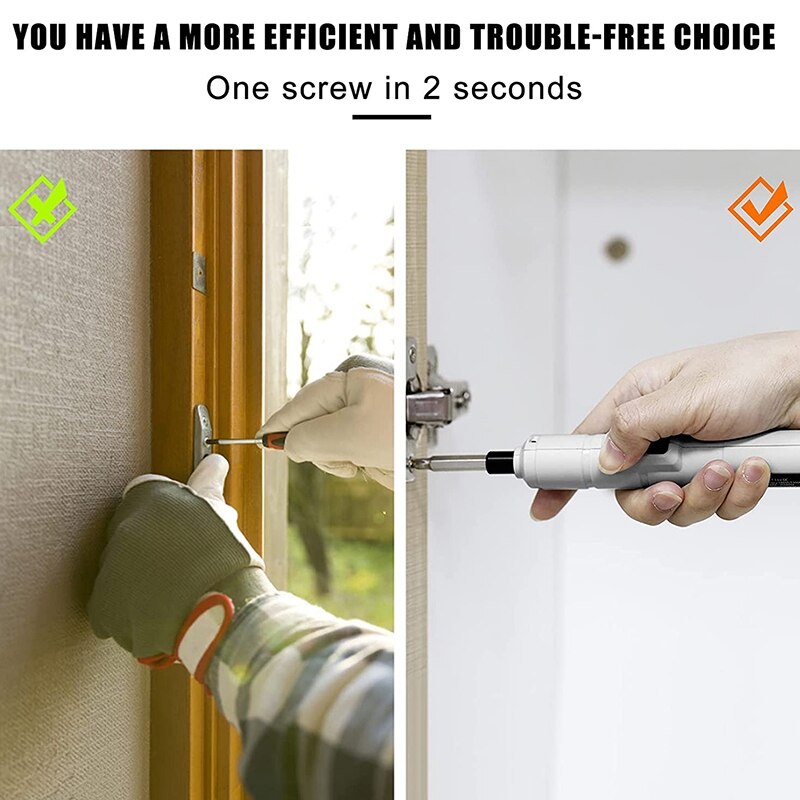 Electric Screwdriver 3.6V Small Cordless Screwdriver, USB Fast Charge Screwdriver Kit, Pen-Sized Mini Screwdriver