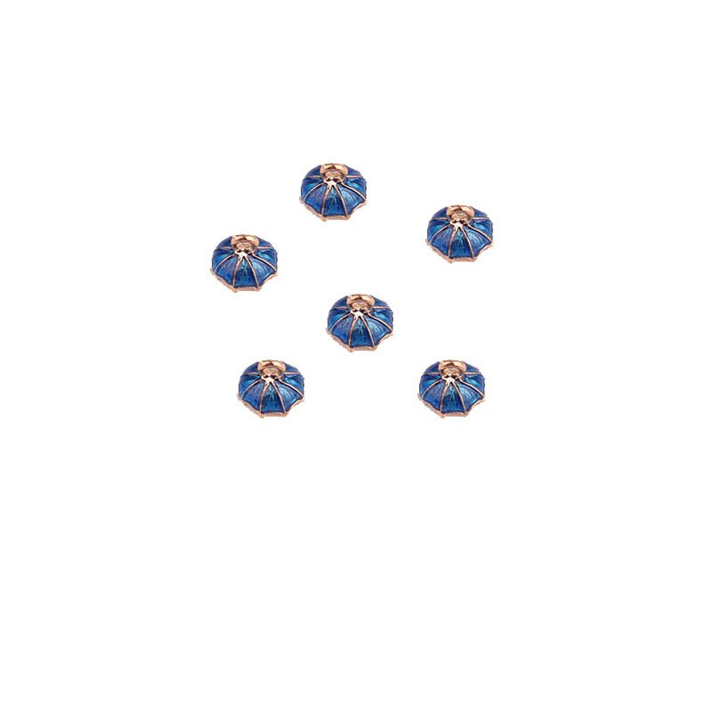 20pcs 10*10MM DIY Enamel 3D Umbrella Charms Alloy Small Metal Bracelet Pendant Accessories Jewelry Dangle Materia