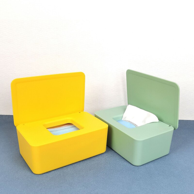 Plastic Tissue Box Wet Tissue Holder Cover Wipes Paper Tissue Paper Storage Box Paper Towel Dispenser Home Napkin Organizer