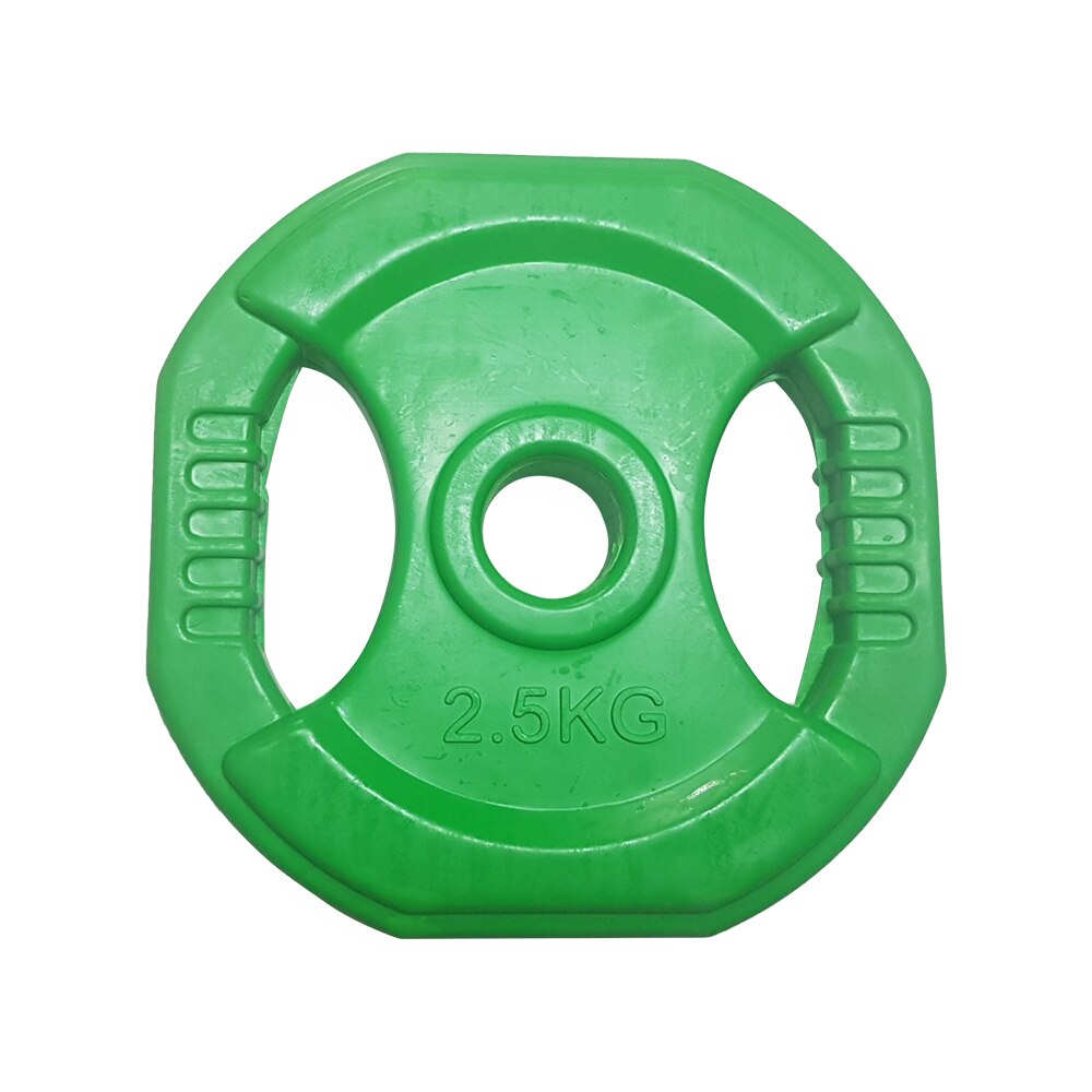 Disque de poignée en fer/caoutchouc, 10Kg, 30mm, 2,5 – 5 Équipement de fitness pour l&#39;entraînement physique, le crossfit ou la musculation: Green 2.5kg