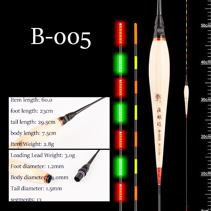 Reed Fishing Floats Shallow Water Boya Vertical Buoy Super Long Fresh Water Fishing Bobber Big Buoyancy Fishing Accessories: B-005