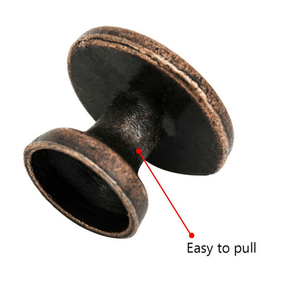 10Pcs Brushed Copper Door Knobs Kitchen Cabinet Drawer Door Furniture Handles Brand And