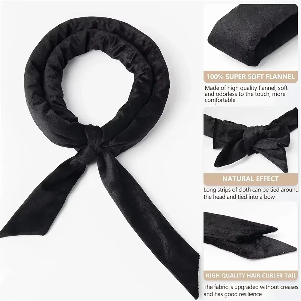 Tige à friser sans chaleur bandeau doux bigoudi sans chaleur rouleaux de cheveux bigoudis paresseux dormir boucles friser bandeau outils de coiffure