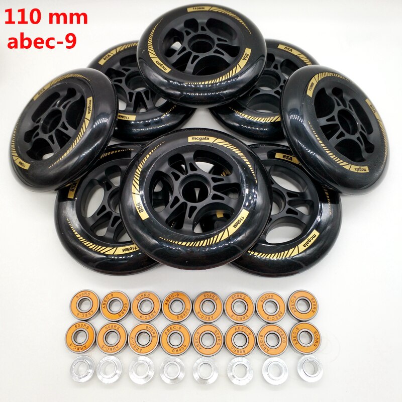 Pikaluistinpyörä 90 mm 100 mm 110 mm laakeri abec -9
