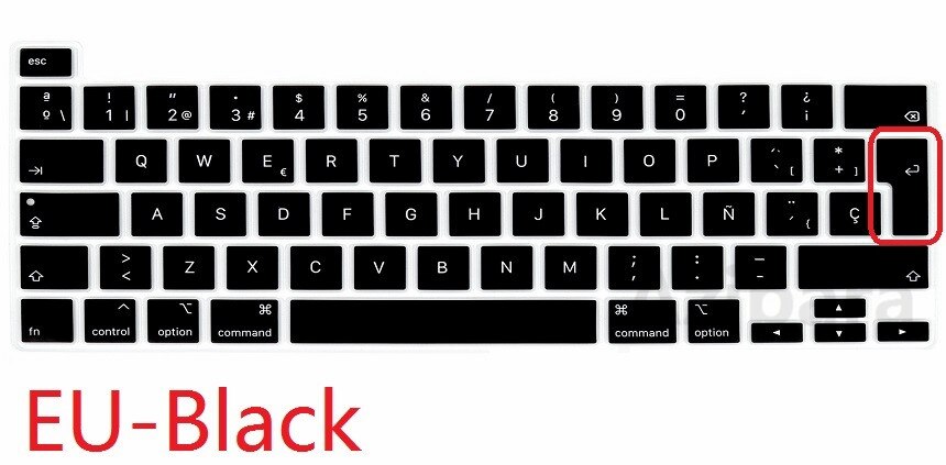 Soft Skin for Macbook Pro 13 M1 Chip A2338 Spanish EU US Keyboard Cover Silicon for Macbook Pro Spanish Keyboard Film