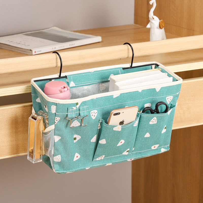 Chevet Suspendu Organisateur de Poche Sac De Rangement Organisateur de Garde-Robe Coton Chambre Salle De Bain Magazine Fourre-Tout De Stockage Organizador Pochette