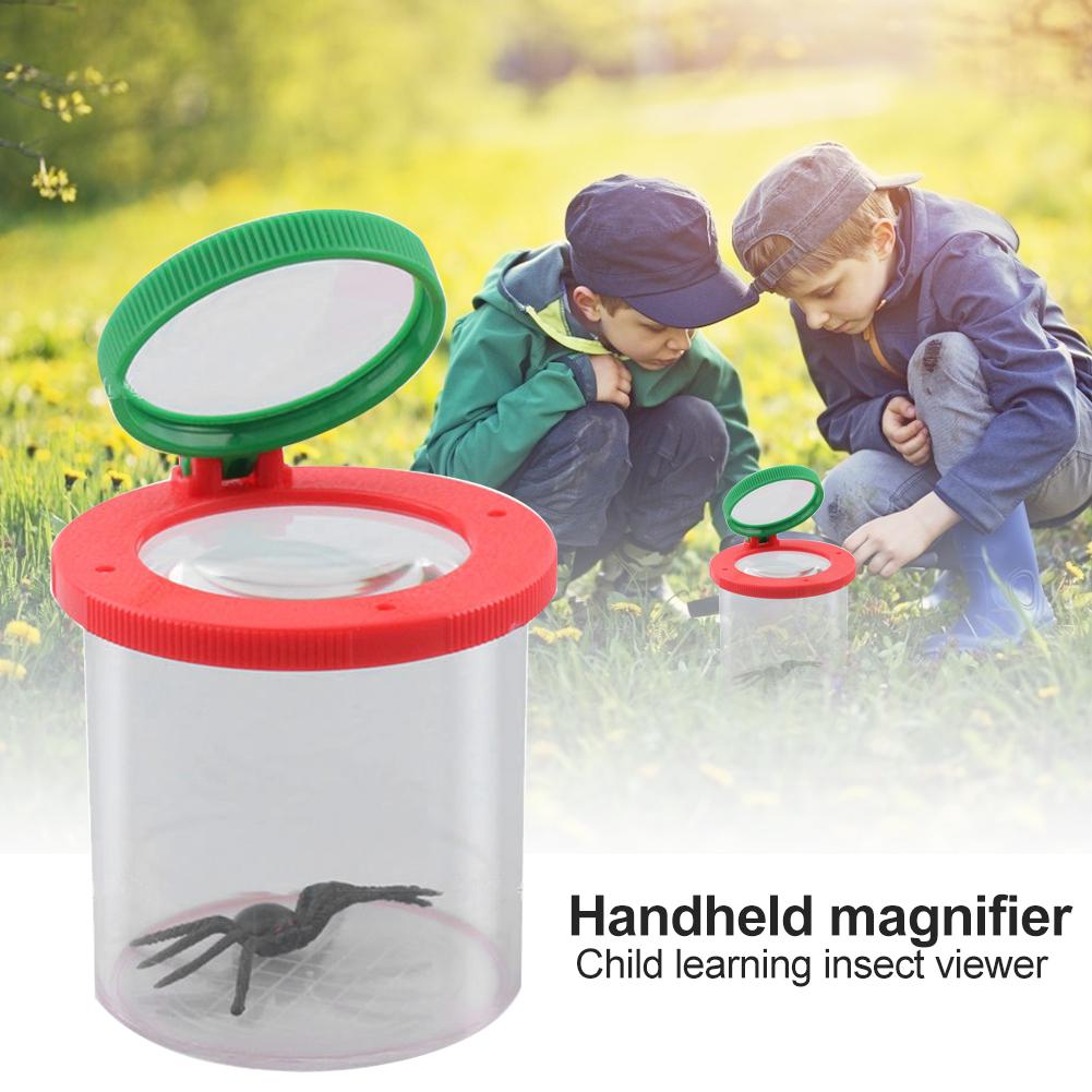 Home Magnifying Glass Children Cylindrical Crawler Spider Insect Box Magnifying Glass Magnifier