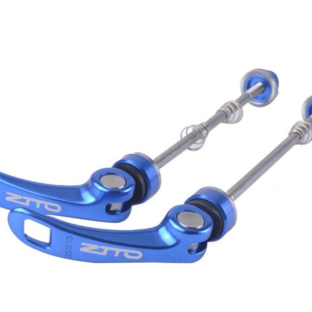 1 Pair 15/21cm Quick Release Levers Front And Rear Bicycle Skewers Ultralight Aluminum Alloy Skewers For MTB Road Bike: Blue
