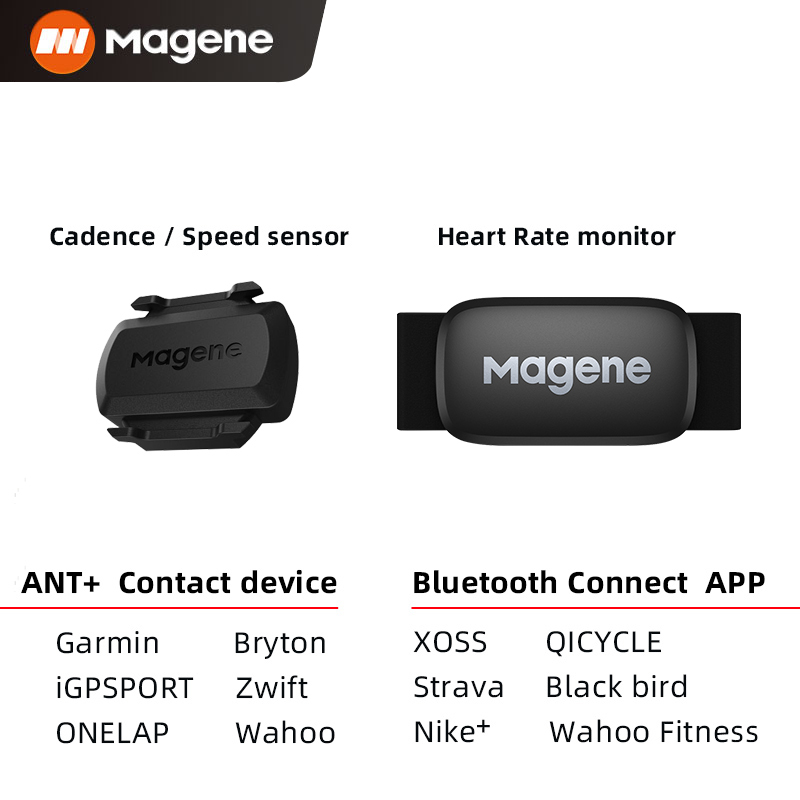 Magene Cadence Speed Sensor ANT+ Bluetooth Wireless 9.5g For Cycling Computer Compatible GARMIN Magene Bryton Igpsport: S3  and H64
