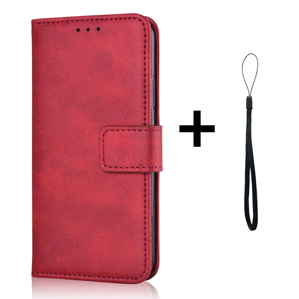 Custodia a portafoglio per BQ 5047L come custodia in pelle per telefono per BQ 5047 L come custodia a libro per copertina BQ 5047L: niu-Red