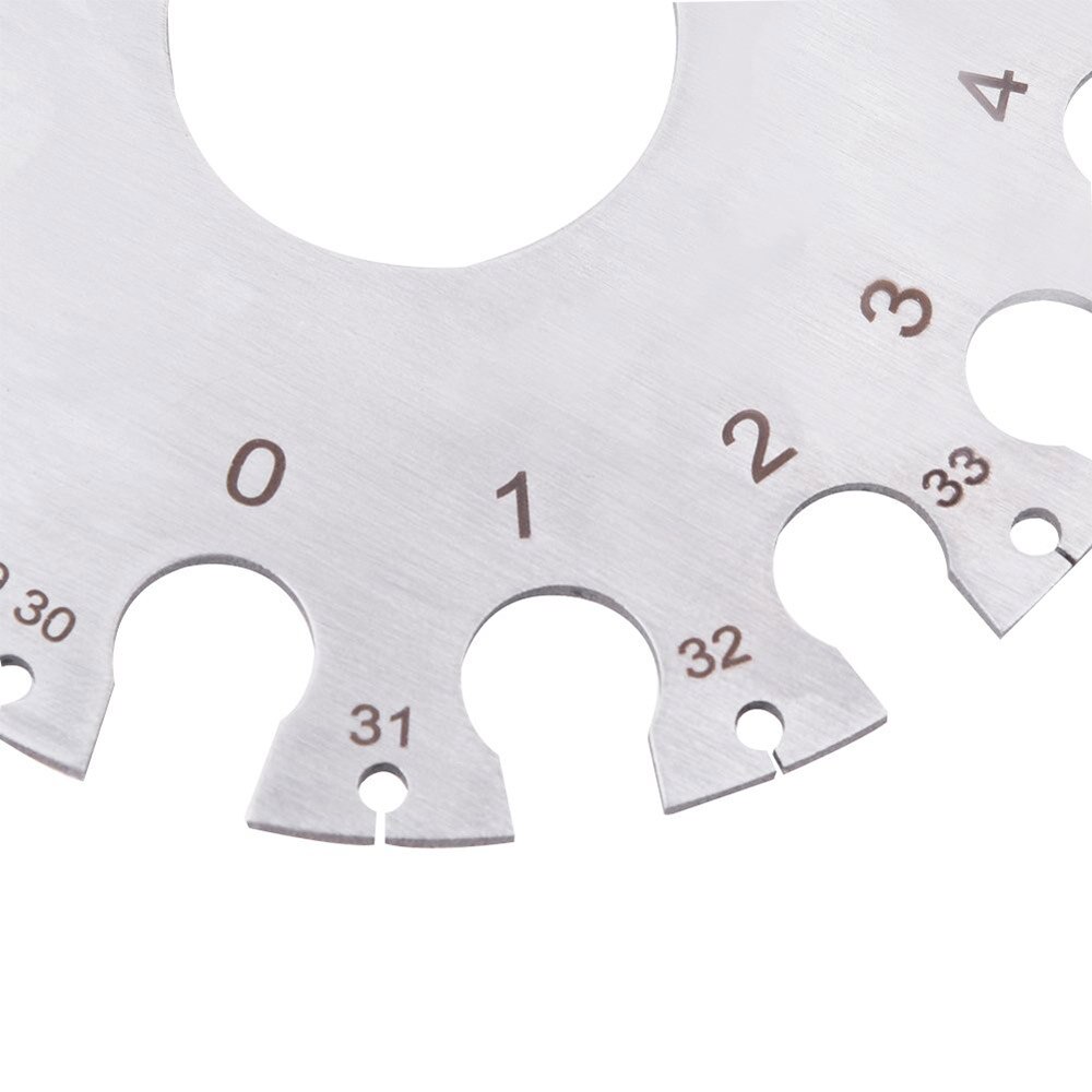 1pc Stainless steel American Standard Wire Diameter Gauge Sample Weld Inspection Ruler Thickness Gauge Wire AWG Model Guage