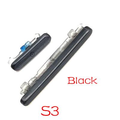 For Samsung S3 S7 Edge J5 J7 J510 J710 / J5 J7 J730 J530 Volume Button Power Switch On Off Button Key Flex Cable: S3 Black