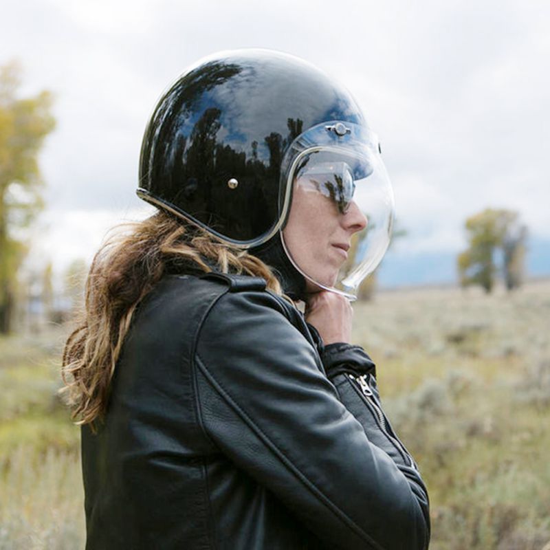 Helmet Bubble Visor Universal Flip up Lens Bubb Face Motorcycle Helmet Visor 8 Color Vintage Helmet Windshield Shield -