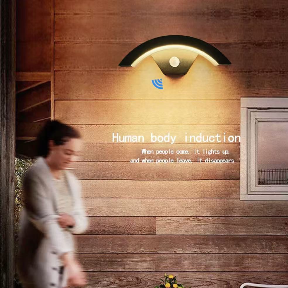 Buitenwandlamp Waterdicht IP65/LED-verlichting PIR Bewegingssensor 18W24W36W/Moderne Villa Tuin Veranda Ingang Aluminium Lamplichaam