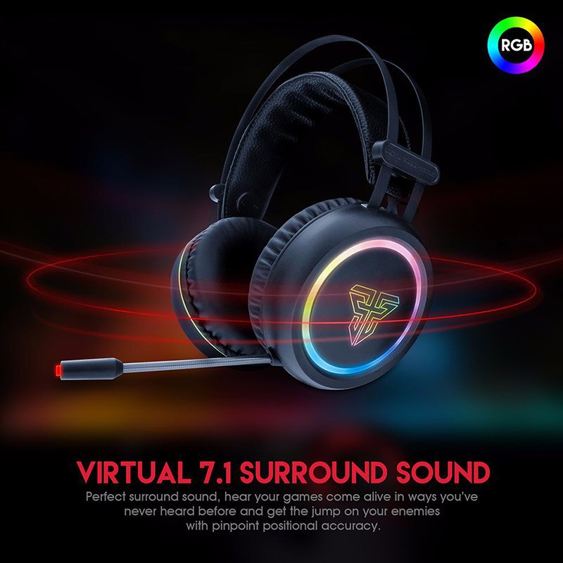 Kopfhörer ohrhörer headset rgb-licht kabelgebunden usb weich einstellbar zum spielen von spiel  nd998