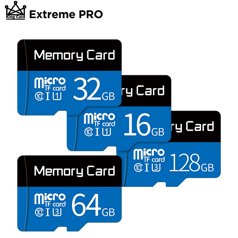 Tarjeta micro sd con adaptador, 4GB, 8GB, 16GB, 32GB, 64GB, Tarjeta de memoria 256GB de 128GB