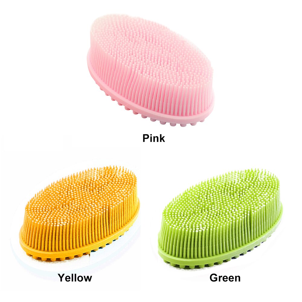 Bath Shower Scalp Bath Exfoliating Bathroom Body Brush Head Massage Baby Shower Scrubber Silicone Bubbles Puff Soft Home Shampoo