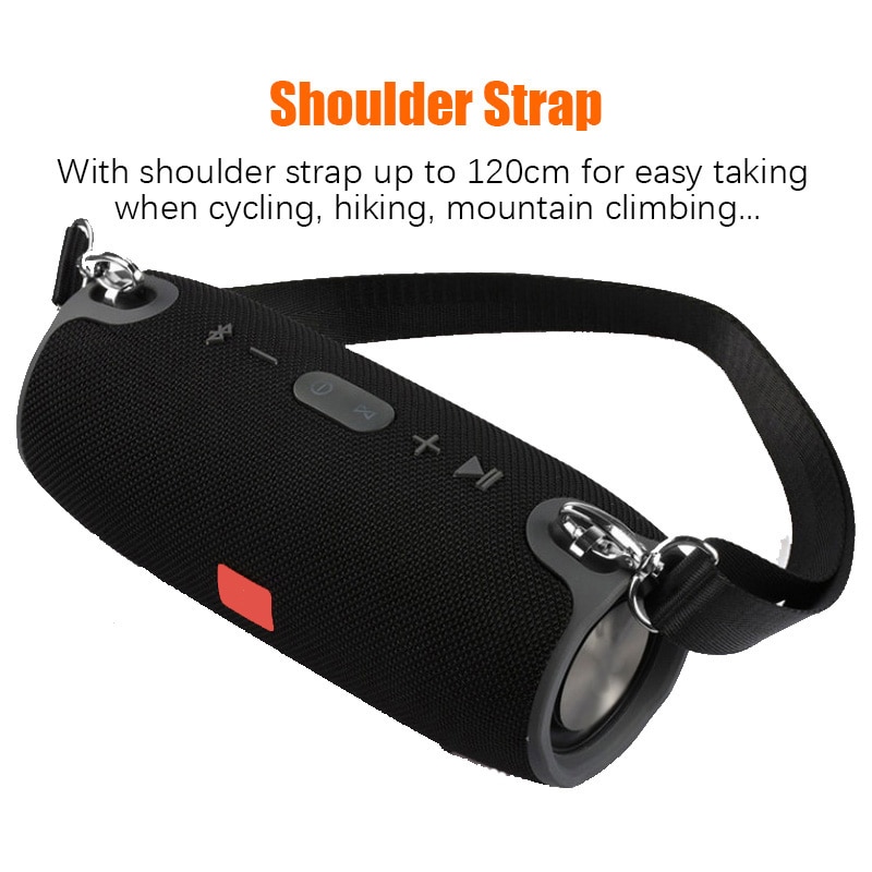 Høy effekt 40w bluetooth høyttaler vanntett bærbar søyle super bass stereo for datamaskin pc-høyttalere med fm-radio bt aux tf