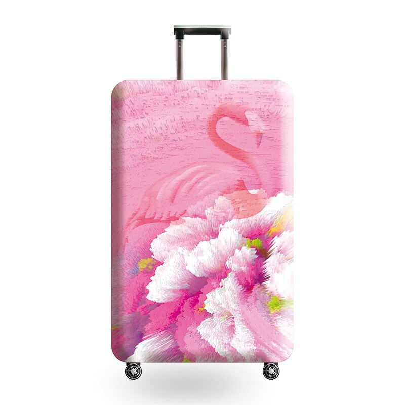 Flamingo mønster kuffert cover beskyttende kuffert cover trolley kuffert rejse kuffert støv cover til 18 to 32 tommer kuffert